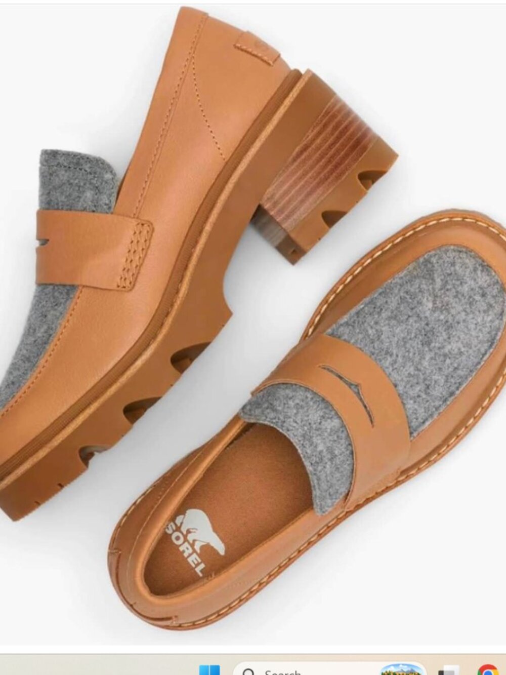 SOREL Joan Now City Loafers Waterproof Leather 6S3269 NEW in box